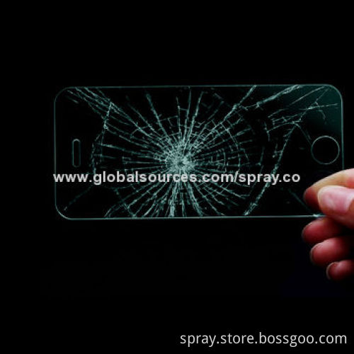 Tempered-glass screen guard for iPhone 5/5S/5C, 9H hardness